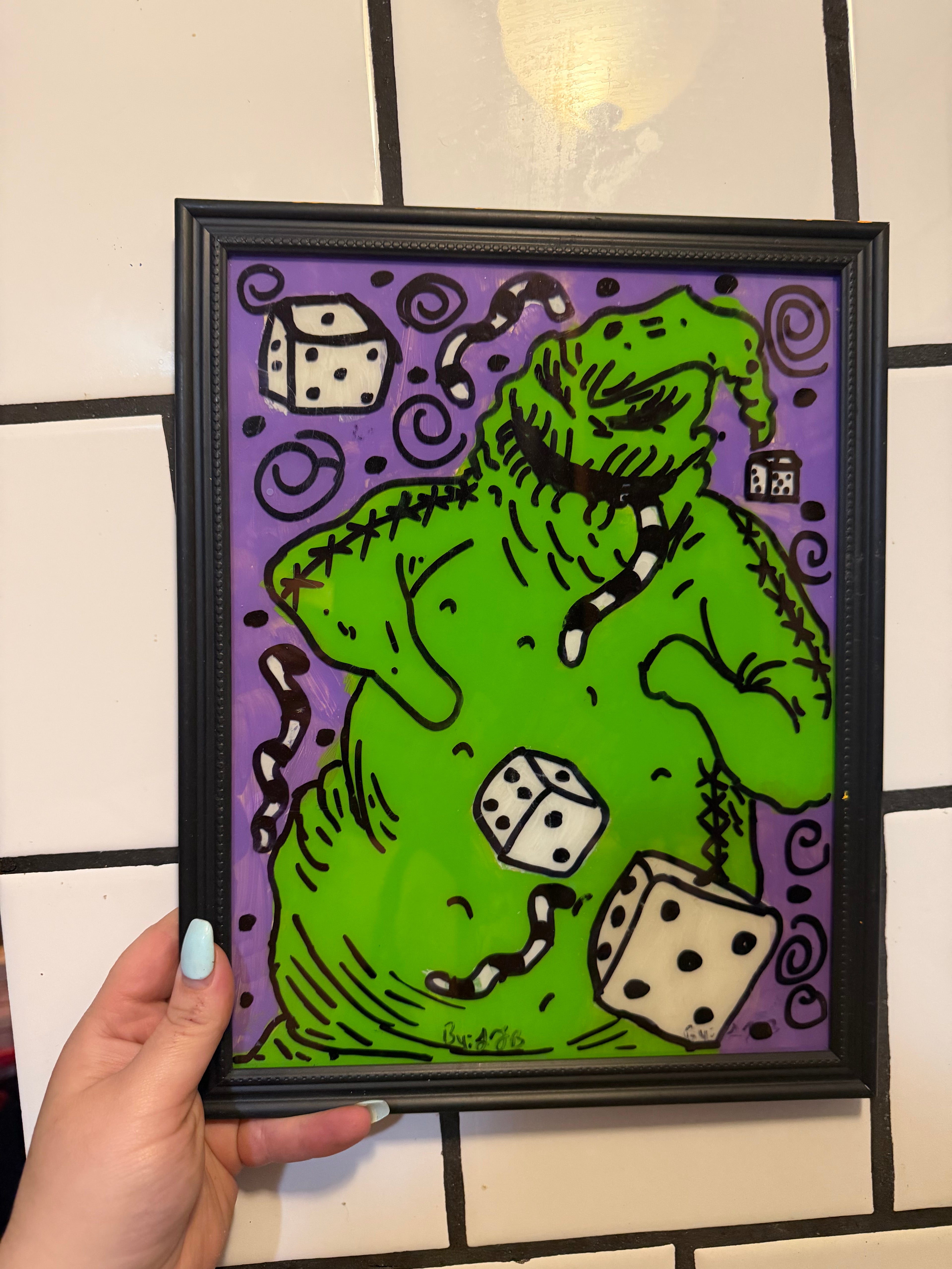 Glass Painting: Dice🎲